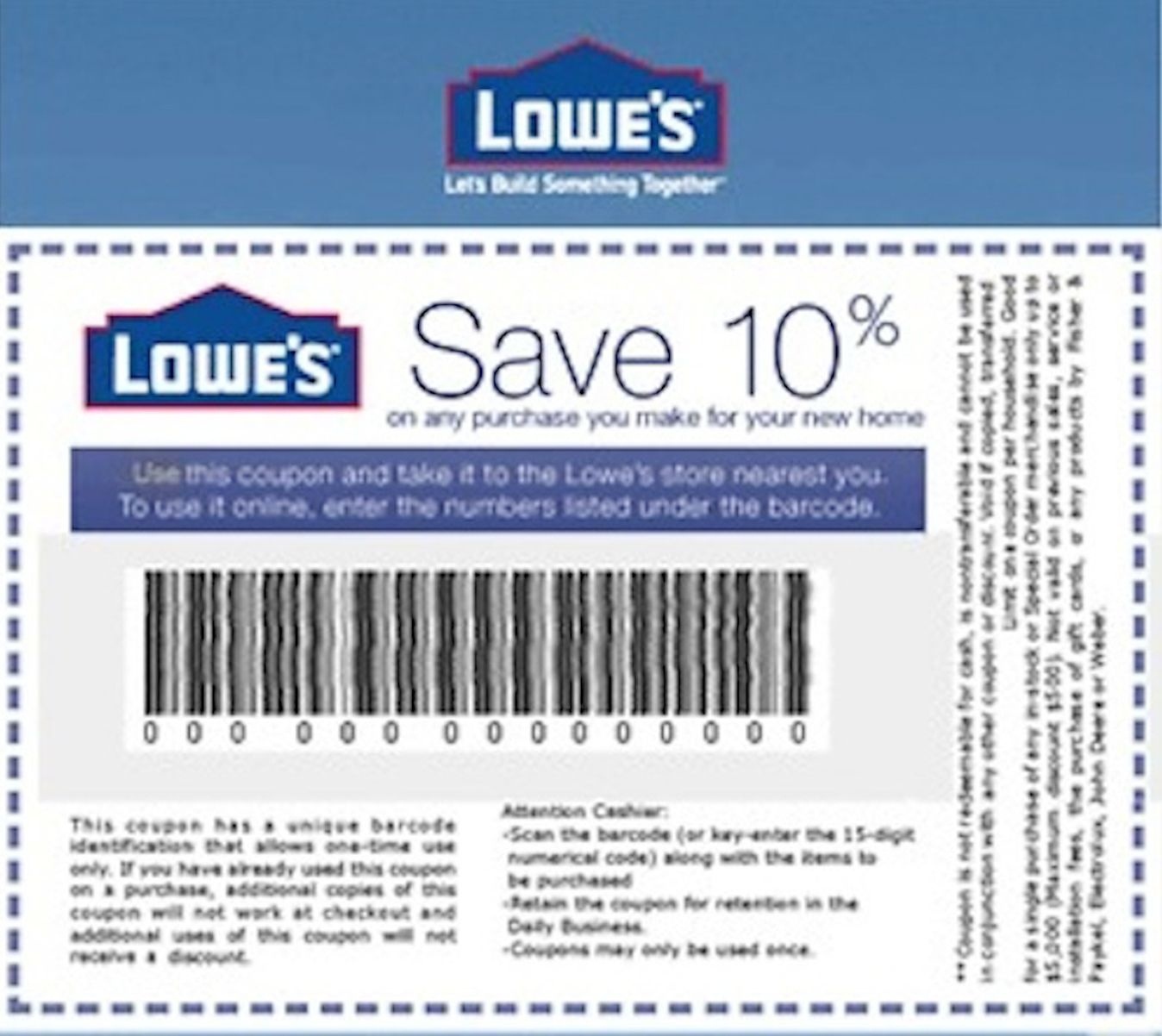 Coupons: Five (5X) Lowes 10% Off Printable-Coupons - Exp 5/31/17 - Free Printable Lowes Coupons