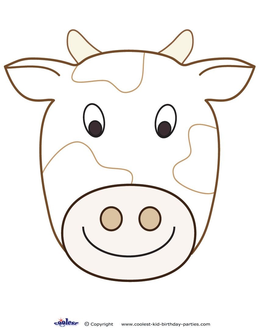 Cow Mask Printable | Tubidportal - Free Printable Hippo Mask - Free