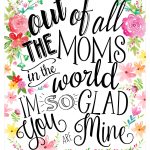Creative Mother's Day Gifts  Tags And Wall Art Included | Diy   Free Printable Mothers Day Cards Blue Mountain