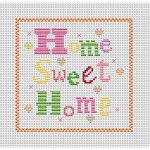 Cross Stitch Patterns Free Printable | Home Sweet Home Free Chart   Free Printable Cross Stitch