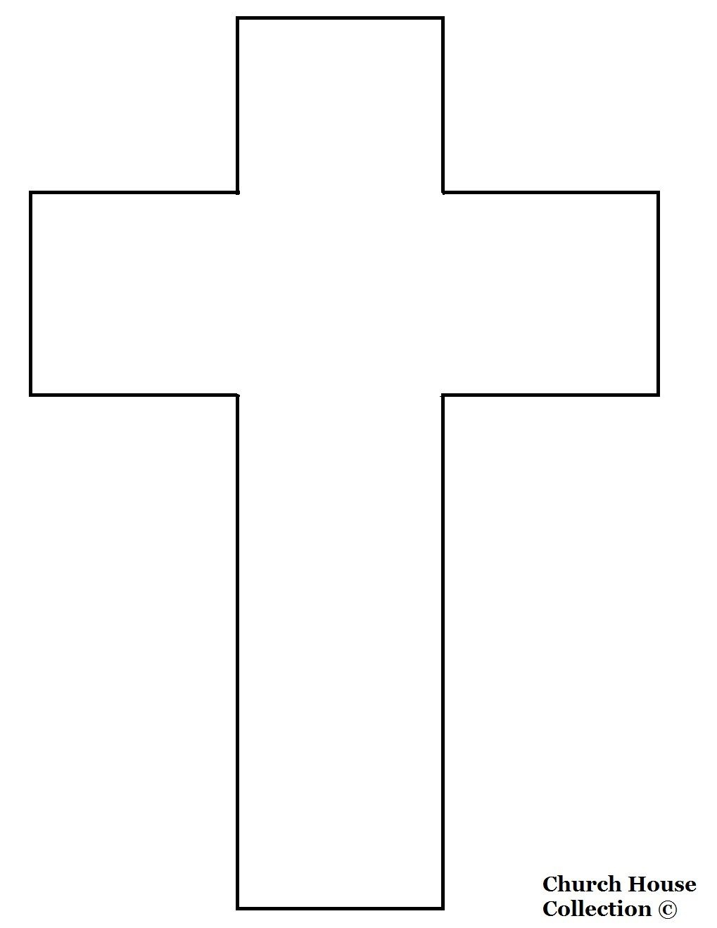 Cross Templates Printable | Cross Template- Printable Version | 1St - Free Printable Cross