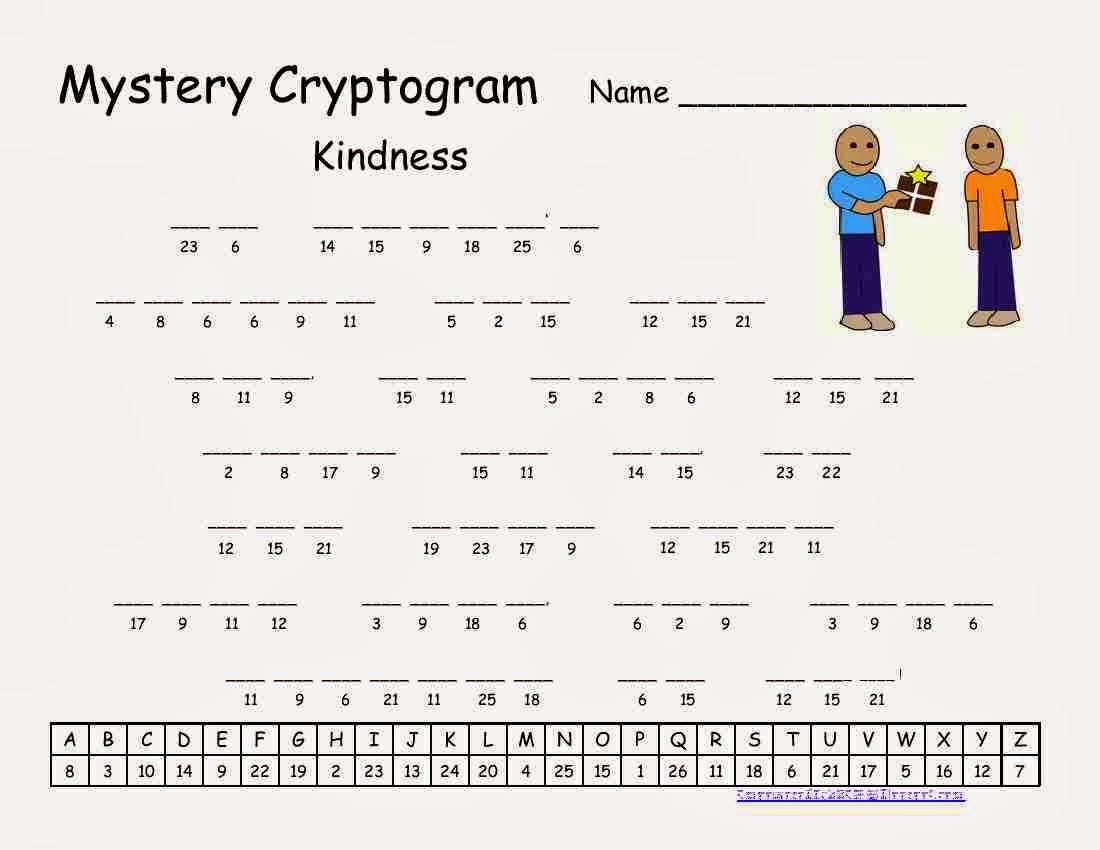 Cryptograms! | Cjrl: Kids Zone - Free Printable Cryptograms