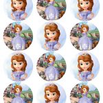 Cupcake Toppers Princess Sofia The First Inspired Round Disney – Sofia The First Cupcake Toppers Free Printable