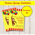 Curios George Invitations   Anarchistshemale   Free Printable Curious George Invitations