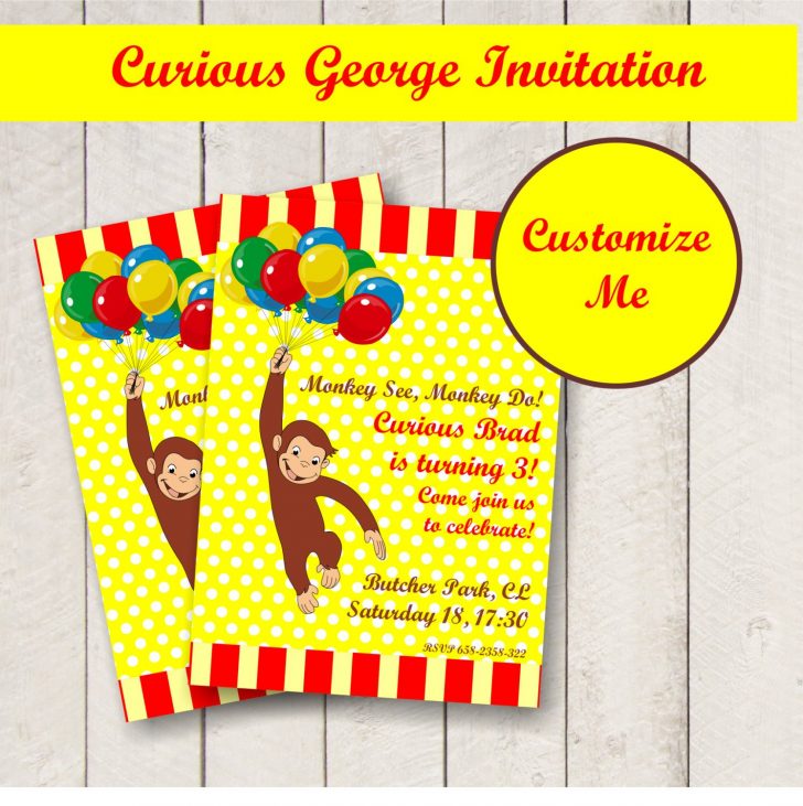 Free Printable Curious George Invitations