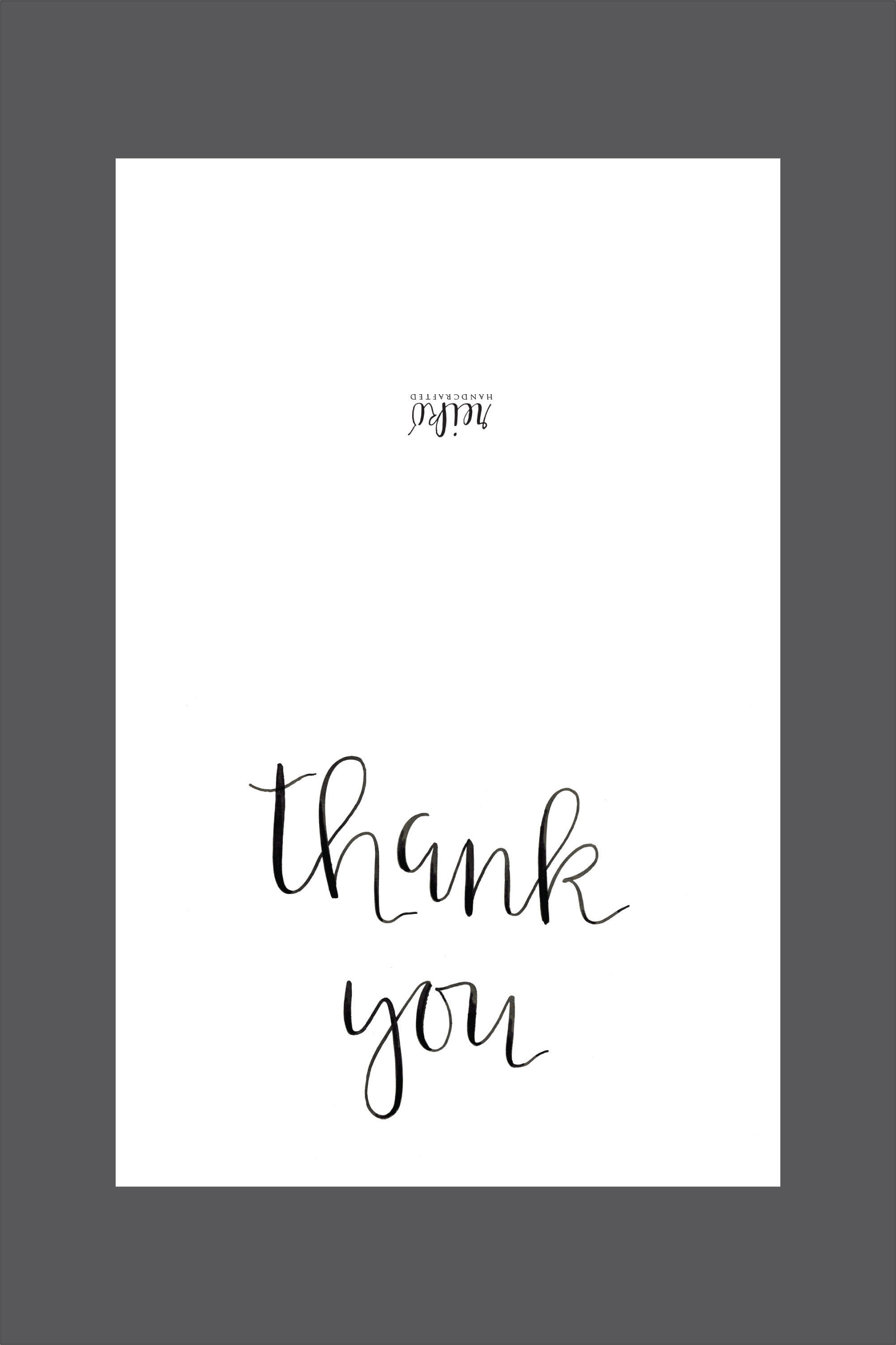 Custom, Specialty Sugar Cookies And Pastries :: Hot Hands Bakery - Thank You Card Free Printable Template