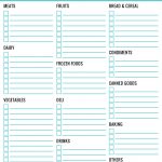 Customisable Grocery Shopping List   A Free Printable   Stay At Home Mum   Free Printable Shopping List