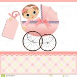 Cute Template For Baby Card Stock Vector Illustration Of Dedication   Free Printable Baby Cards