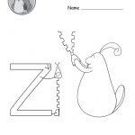 Cute Uppercase Letter Z Coloring Page (Free Printable)   Doozy Moo   Letter Z Worksheets Free Printable