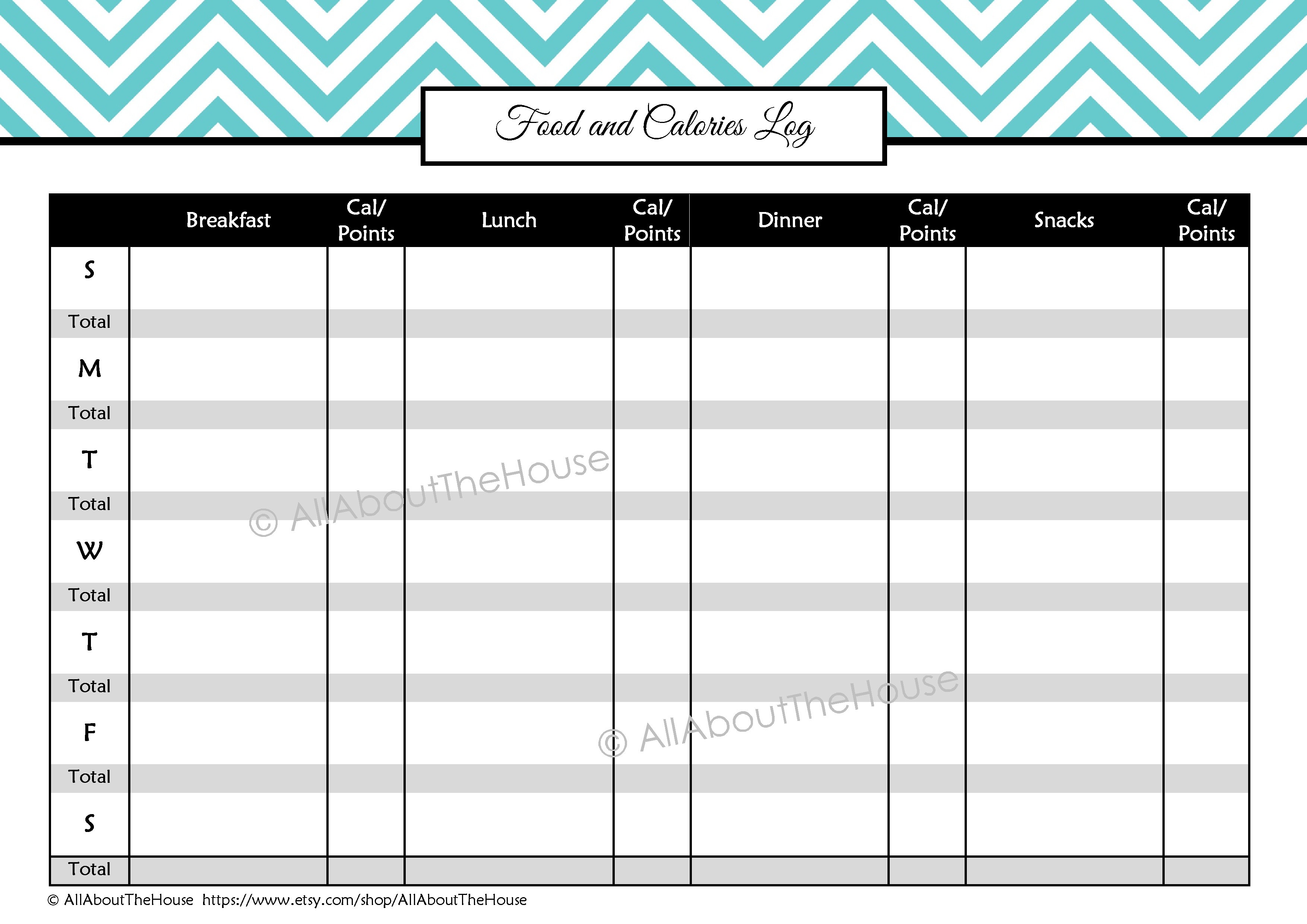 Free Printable Daily Calorie Tracker Pastorbutler