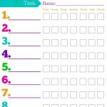 Daily Responsibilities Chart For Kids! Free Printable To Help   Free Printable Teenage Chore Chart