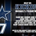 Dallas Cowboys Birthday Invitation | Invitations | Cowboy Birthday   Free Printable Dallas Cowboys Birthday Invitations