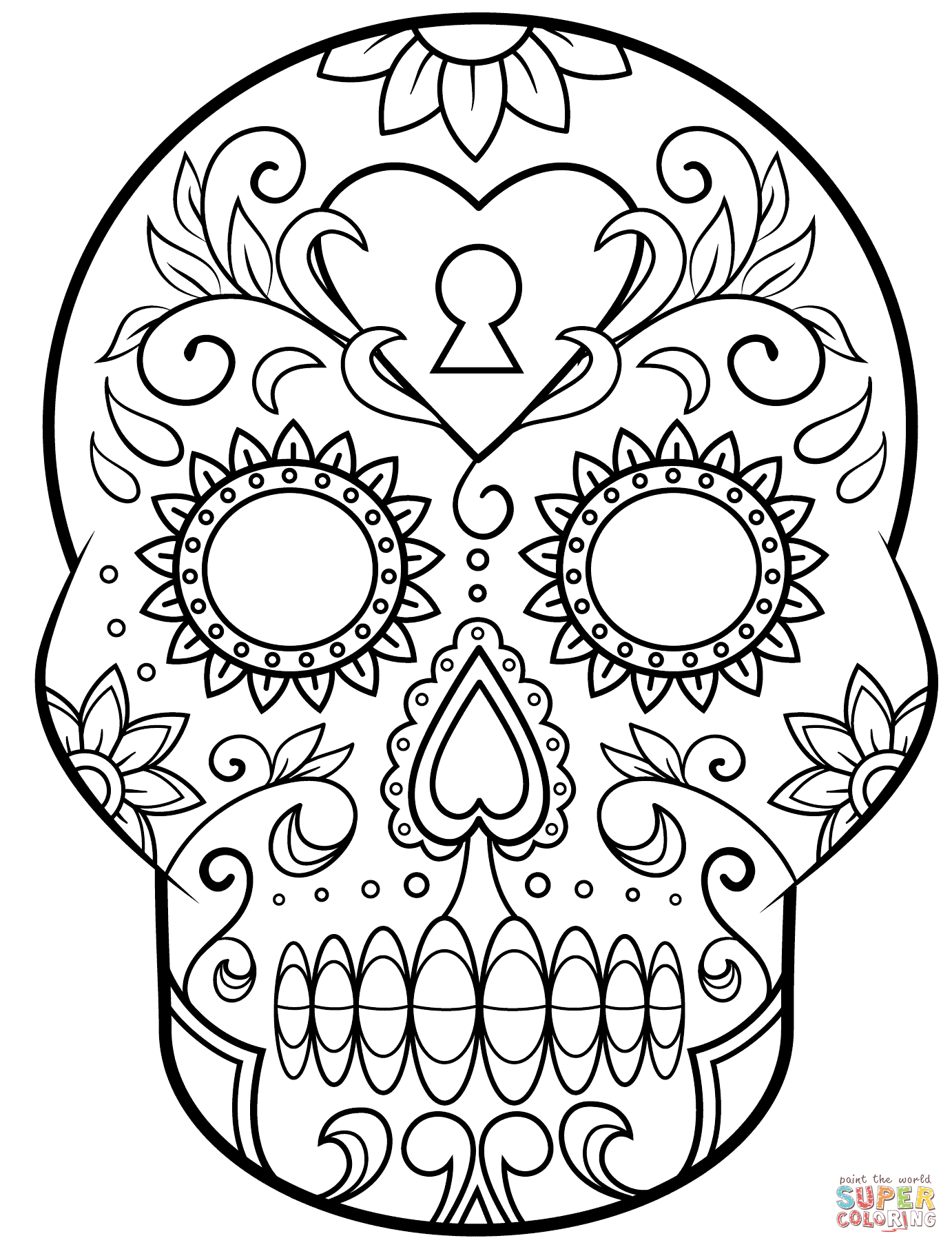 Free Printable Sugar Skull Day Of The Dead Mask Free Printable