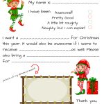 Dear Santa Fill In Letter Template     Free Printable Letter From Santa Template