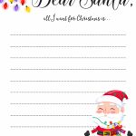 Dear Santa Letter: Free Printable Downloads     Free Santa Templates Printable