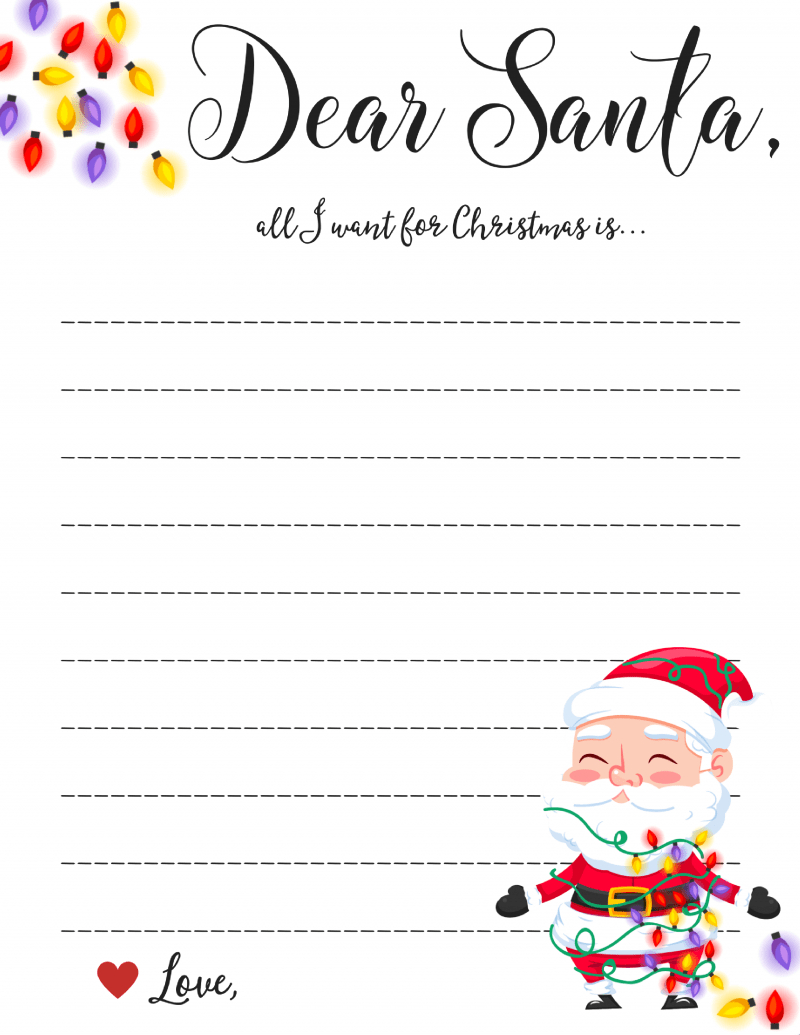 Santa Claus Letterhead Template