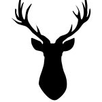 Deer Head Pallet | Cricut | Deer Silhouette, Deer Head Silhouette   Free Printable Deer Pumpkin Stencils