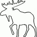 Deer Line Drawing Clipart Free | Silhouettes And Stencils | Deer   Free Printable Arty Animal Outlines