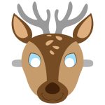 Deer Mask Template | Free Printable Papercraft Templates | Camping   Free Printable Wolf Mask