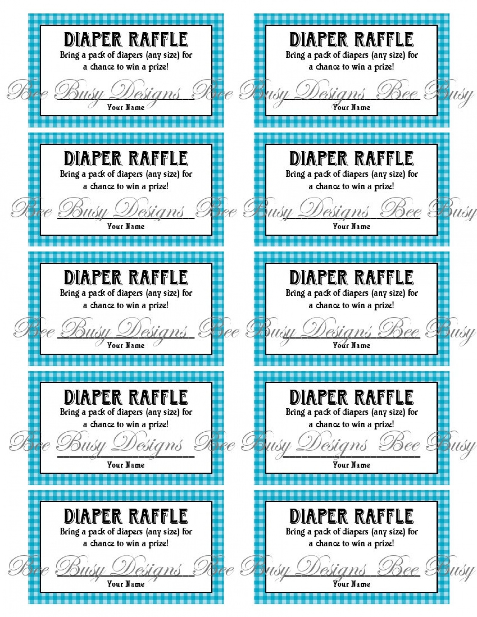 Diaper Raffle Tickets Printable - Tutlin.psstech.co - Free Printable Diaper Raffle Tickets