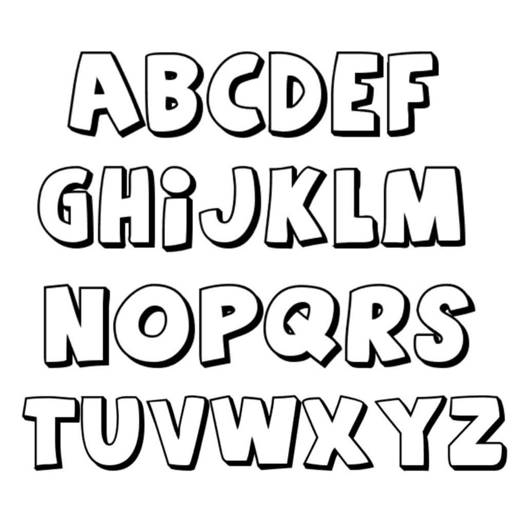 Different Styles Bubble Letters Free Printable Alphabet Letters - Free Printable Fonts