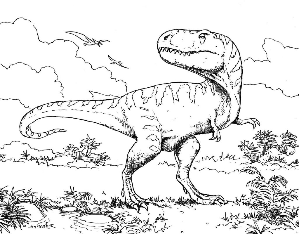Dinosaur Coloring Pages To Print At Getdrawings | Free For - Free ...
