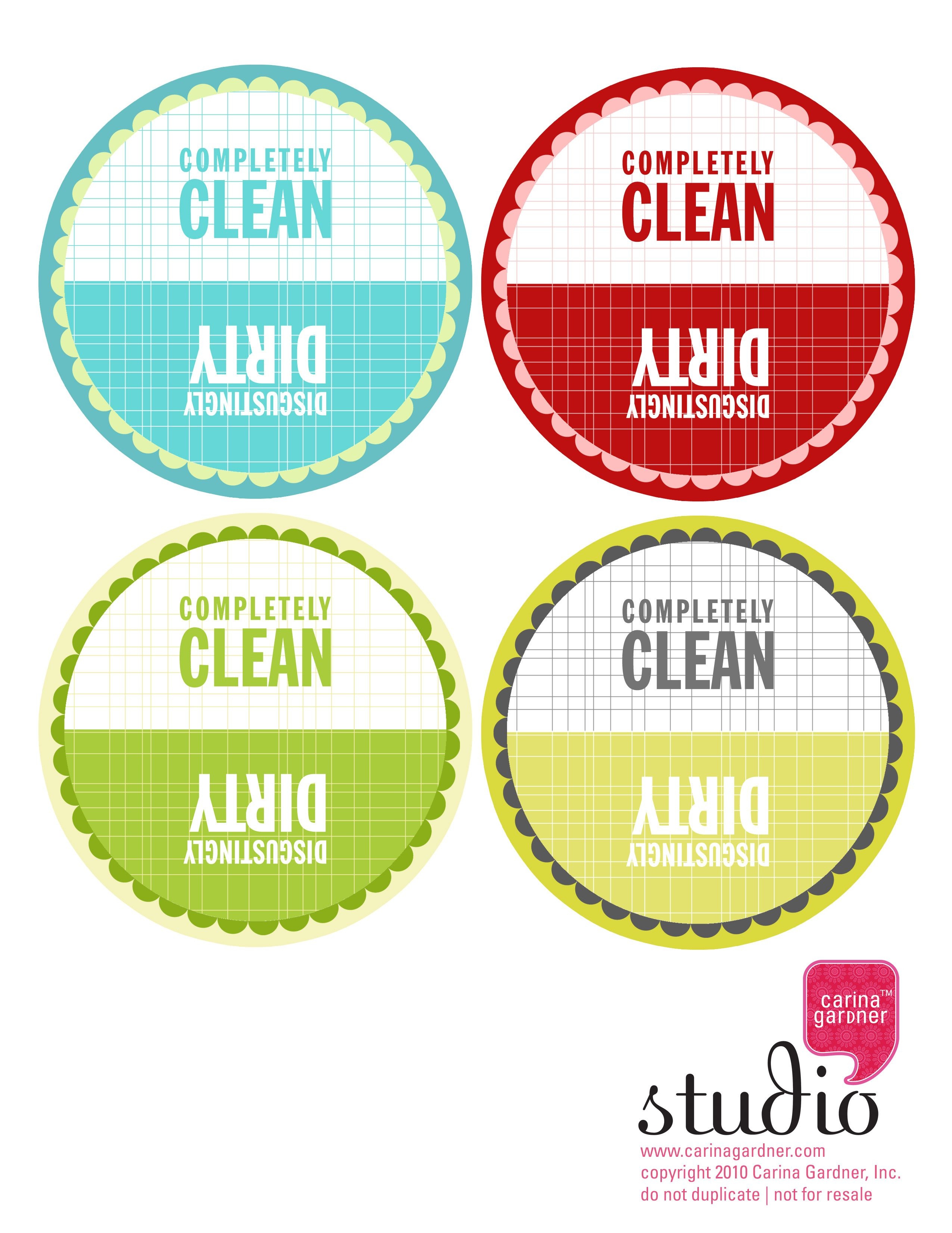 Free Printable Clean Dirty Dishwasher Sign Free Printable