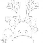 Diy Christmas Jumper Tutorial With Free Printable Template | Cut   Reindeer Antlers Template Free Printable