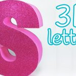 Diy Crafts: 3D Letters (Room Decor)   Innova Crafts   Youtube   Free Printable 3D Letters