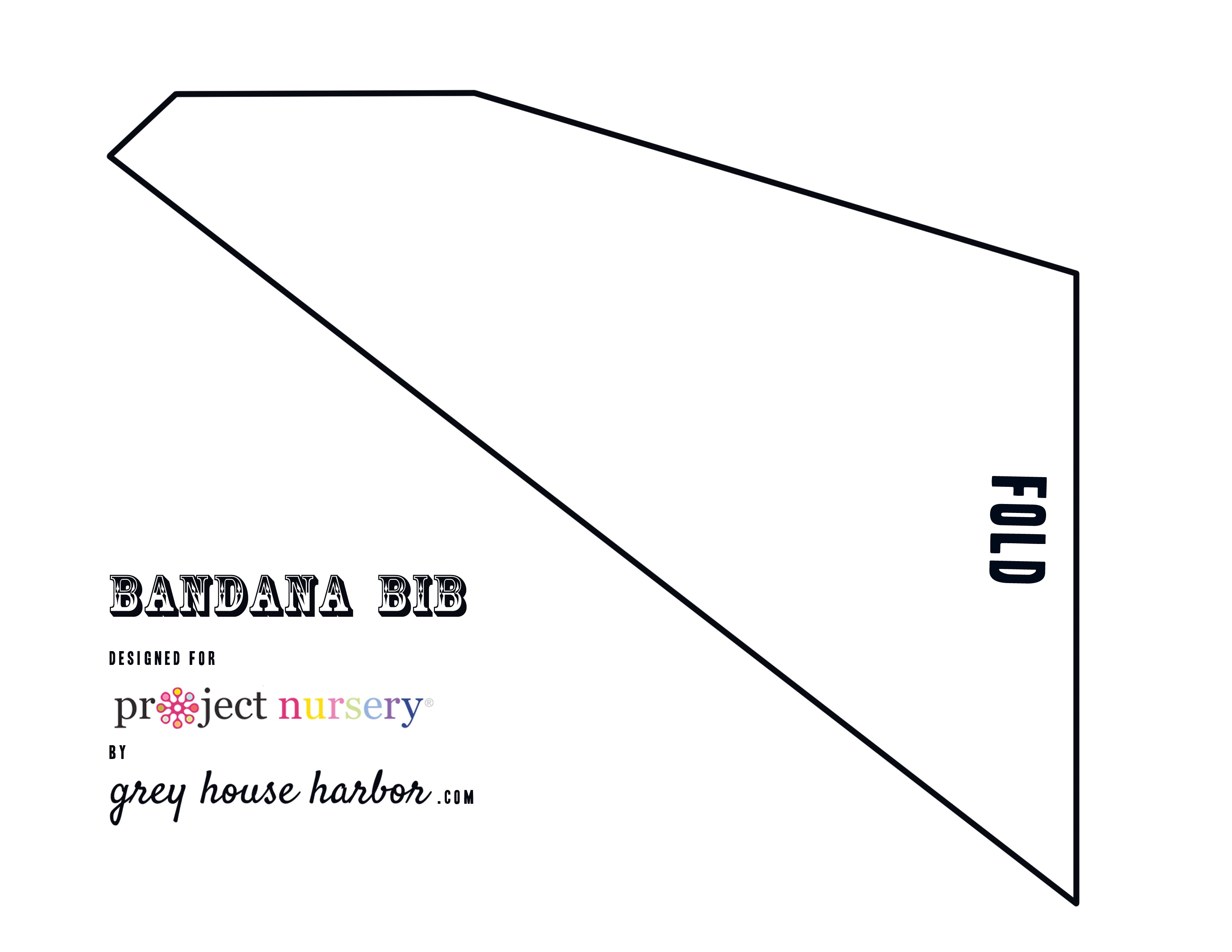 Diy : How To Sew A Bandana Bib - Project Nursery - Free Printable Baby Bandana Bib Pattern