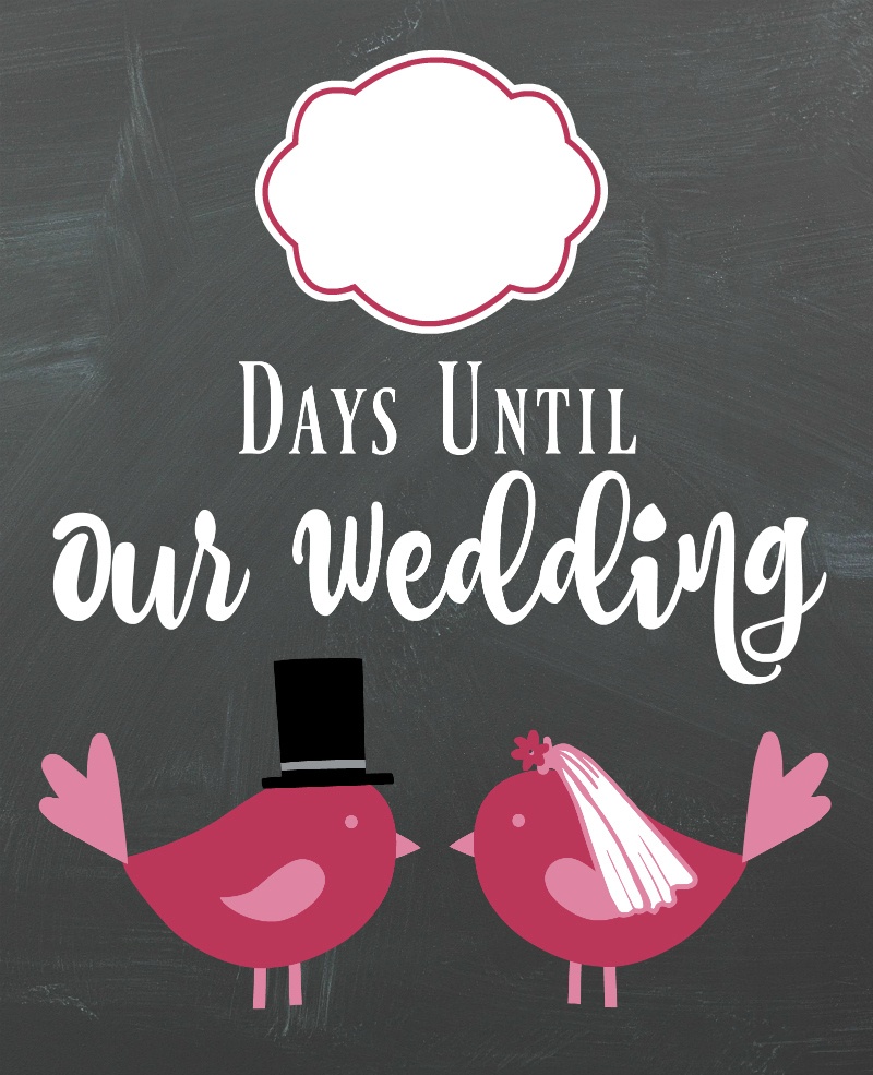 Free Printable Wedding Countdown Free Printable