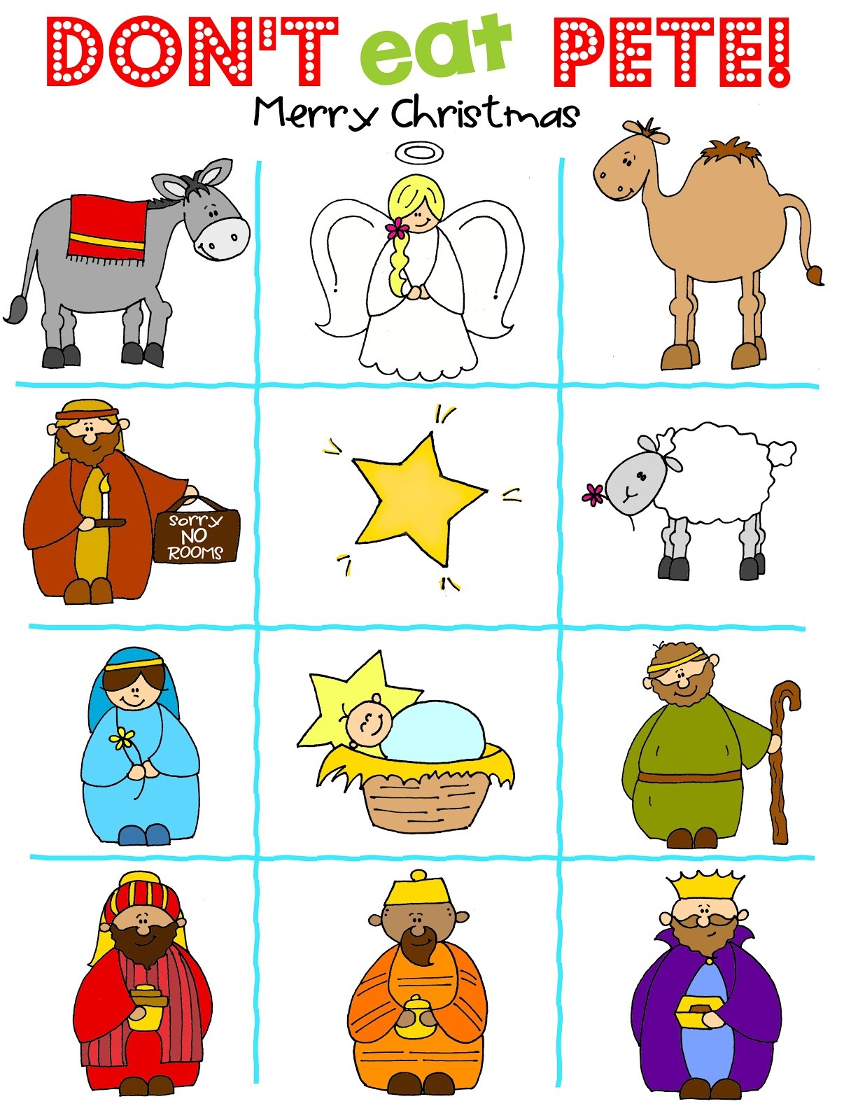 Don&amp;#039;t Eat Pete - Nativity Version Free Printable - Don T Eat Pete Free Printable