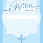 Dotted Blue   Free Printable Baptism & Christening Invitation   Free Printable Baptism Greeting Cards