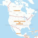 Download Free North America Maps   Free Printable Outline Map Of North America
