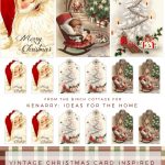 Download Free Printable Vintage Christmas Gift Tags For Holiday Wrapping   Free Printable Vintage Christmas Pictures