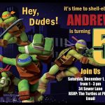Download Free Template Teenage Mutant Ninja Turtle Birthday Party   Free Printable Tmnt Birthday Party Invitations
