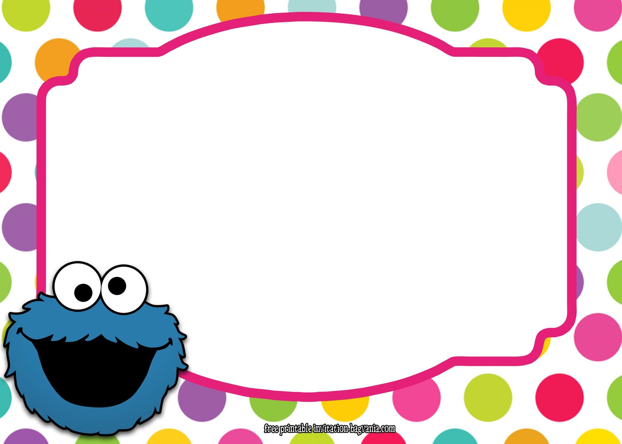 Download Now Sesame Street All Characters Invitation Template - Free Printable Monster Templates