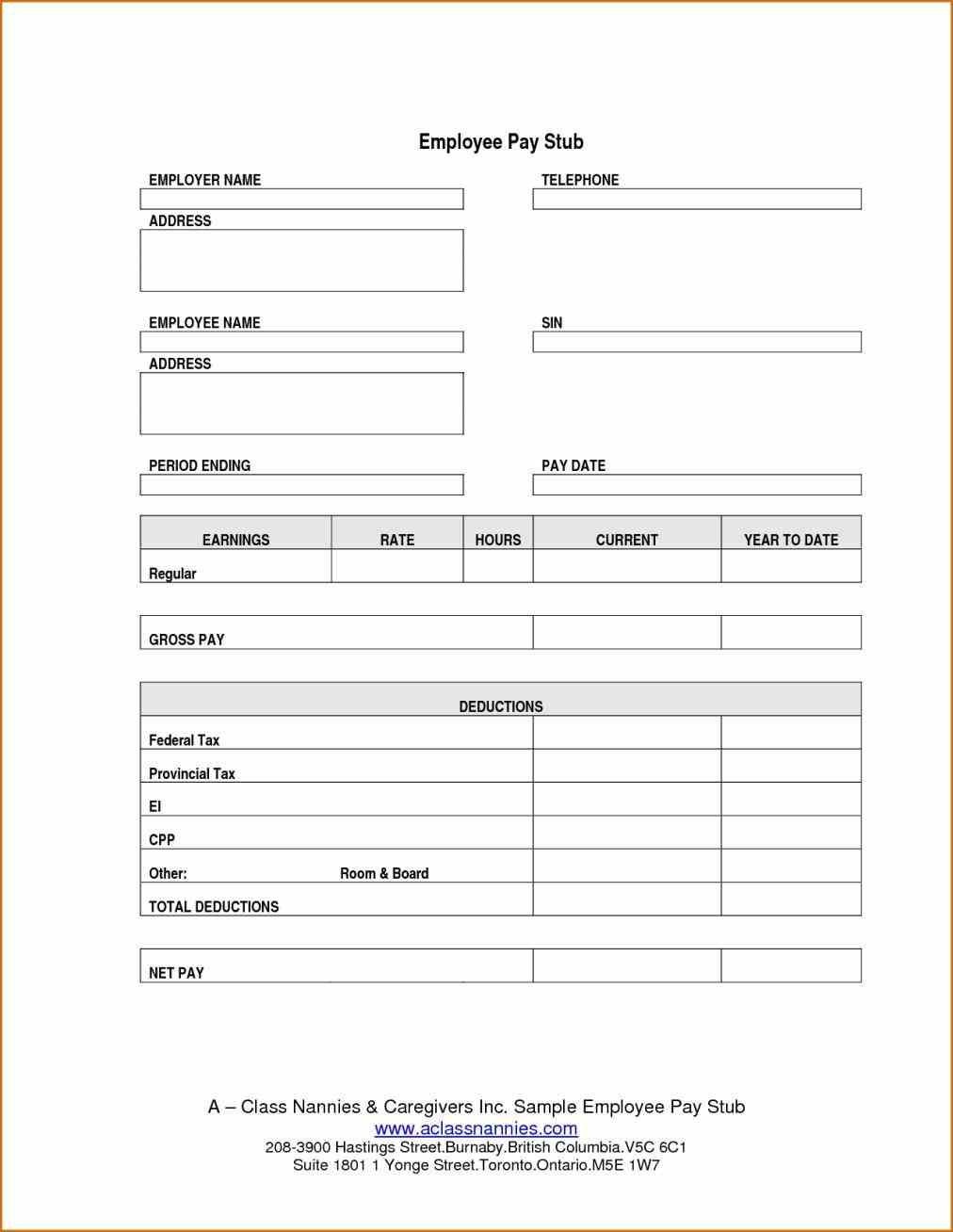 Download Pay Stub Template Word Either Or Both Of The Pay Stub - Free Printable Check Stubs Download