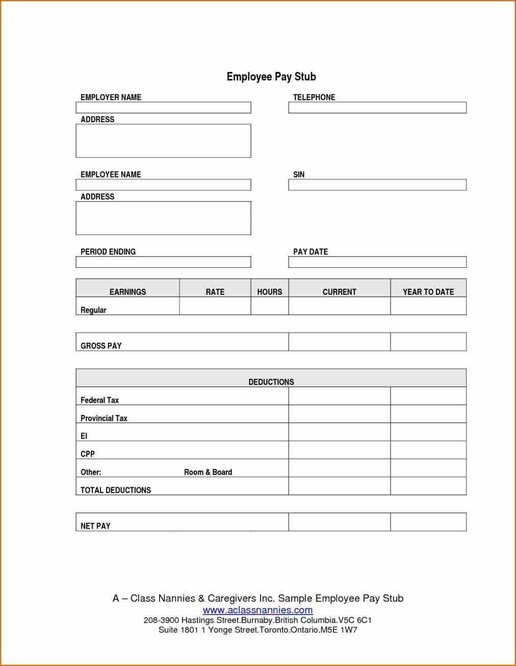 Download Pay Stub Template Word Either Or Both Of The Pay Stub - Printable Pay Stub Template Free