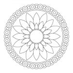Download Simple Flower Mandala Coloring Pages Or Print Simple   Free Printable Mandala Patterns