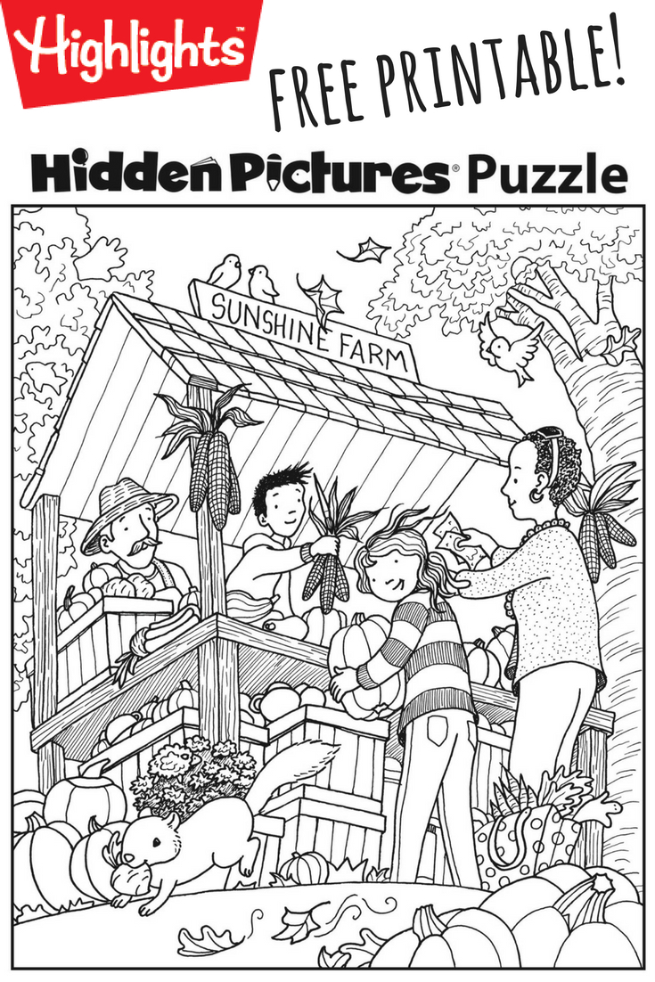 Download This Festive Fall Free Printable Hidden Pictures Puzzle To - Free Printable Hidden Pictures For Kids