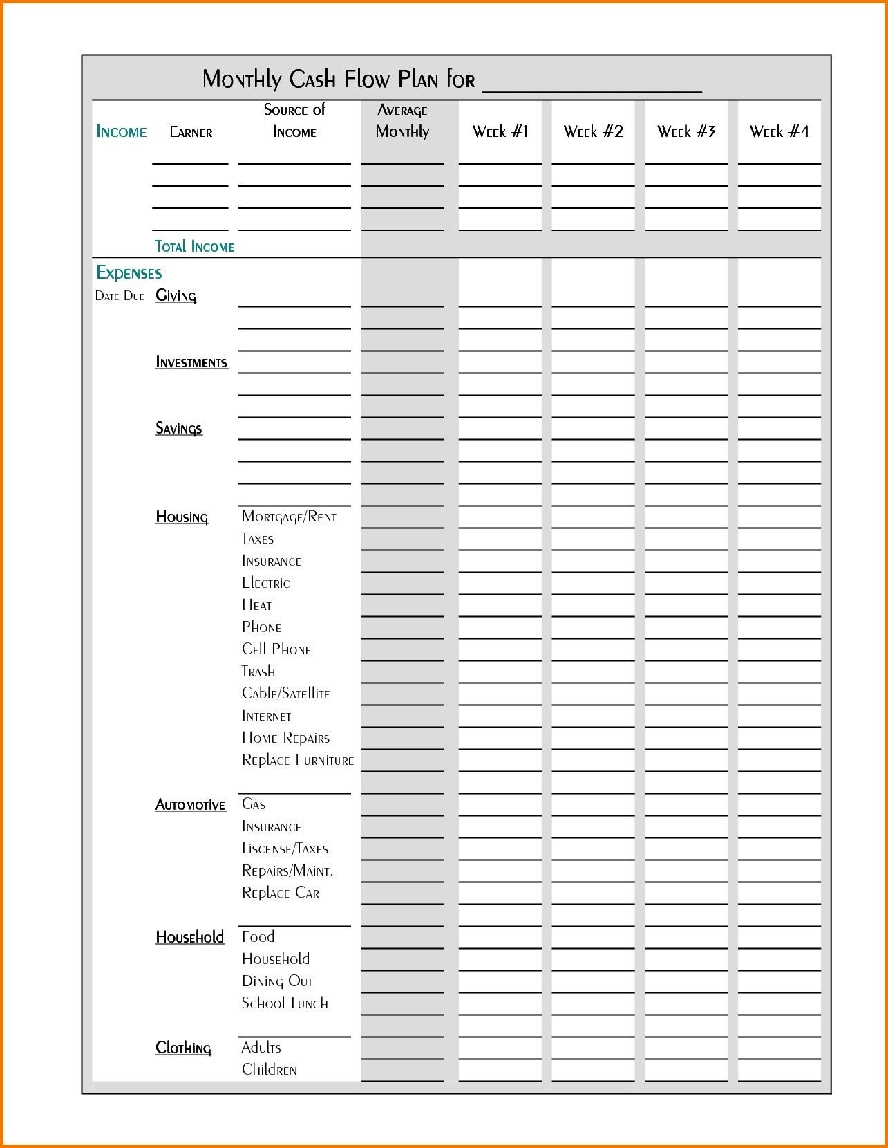 Download Valid Monthly Business Expense Template Can Save At Valid - Free Printable Budget Template Monthly