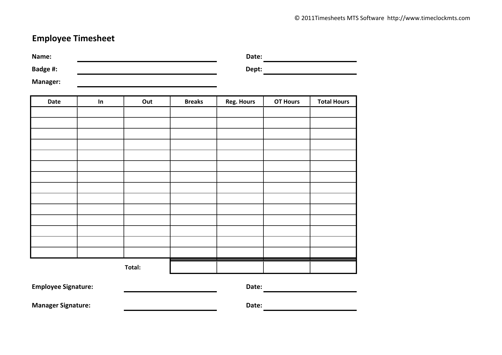 construction weekly timesheet template for multiple employees