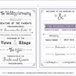 Downloadable Wedding Program Templates Free   Tutlin.psstech.co   Free Printable Wedding Program Templates Word