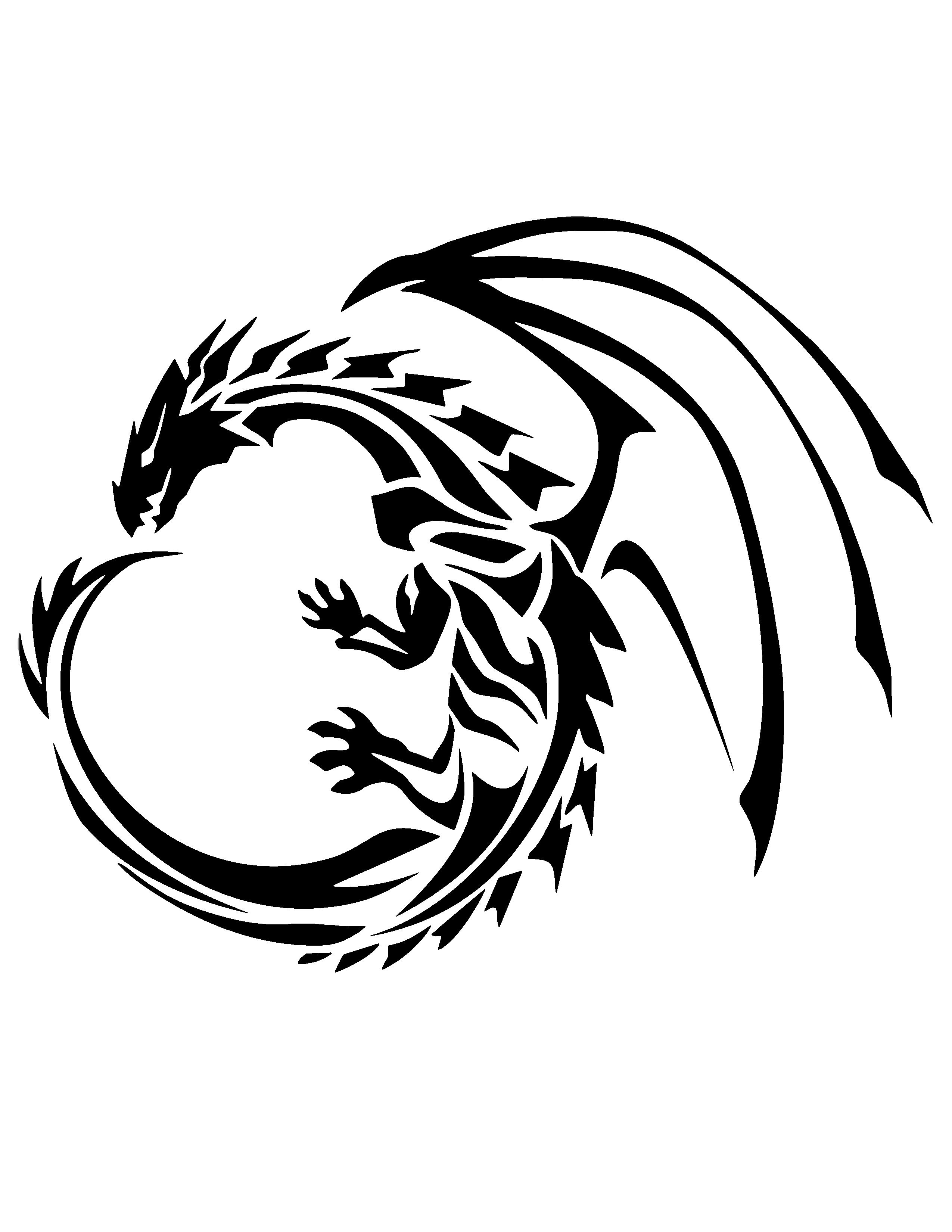 Free Printable Dragon Stencils Free Printable