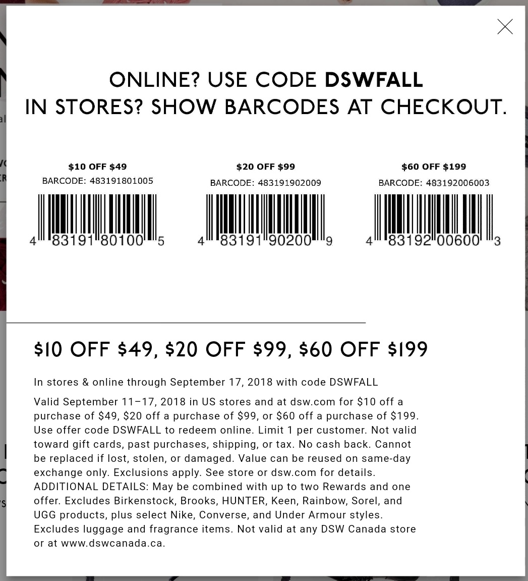 Dsw Printable Coupon - Printable Coupons 2019 - Free Printable - Free Printable Coupons For Dsw Shoes