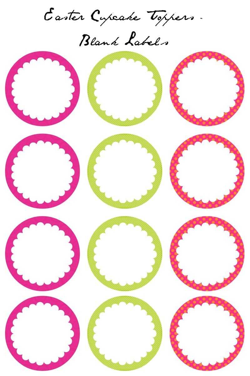 Easter Cupcake Toppers - Free Printables | Decorating Ideas - Cupcake Topper Templates Free Printable