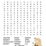 Easter Word Search Free Printable | Work Things | Easter Worksheets   Word Search Free Printable Easy