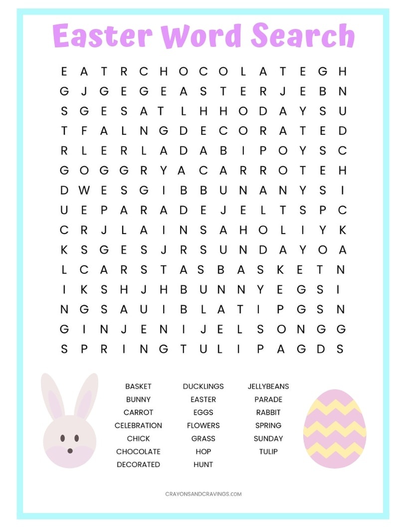 Free Printable Religious Easter Word Searches Free Printable