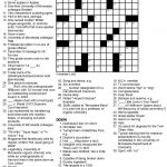 Easy Celebrity Crossword Puzzles Printable   Free Online Printable Easy Crossword Puzzles